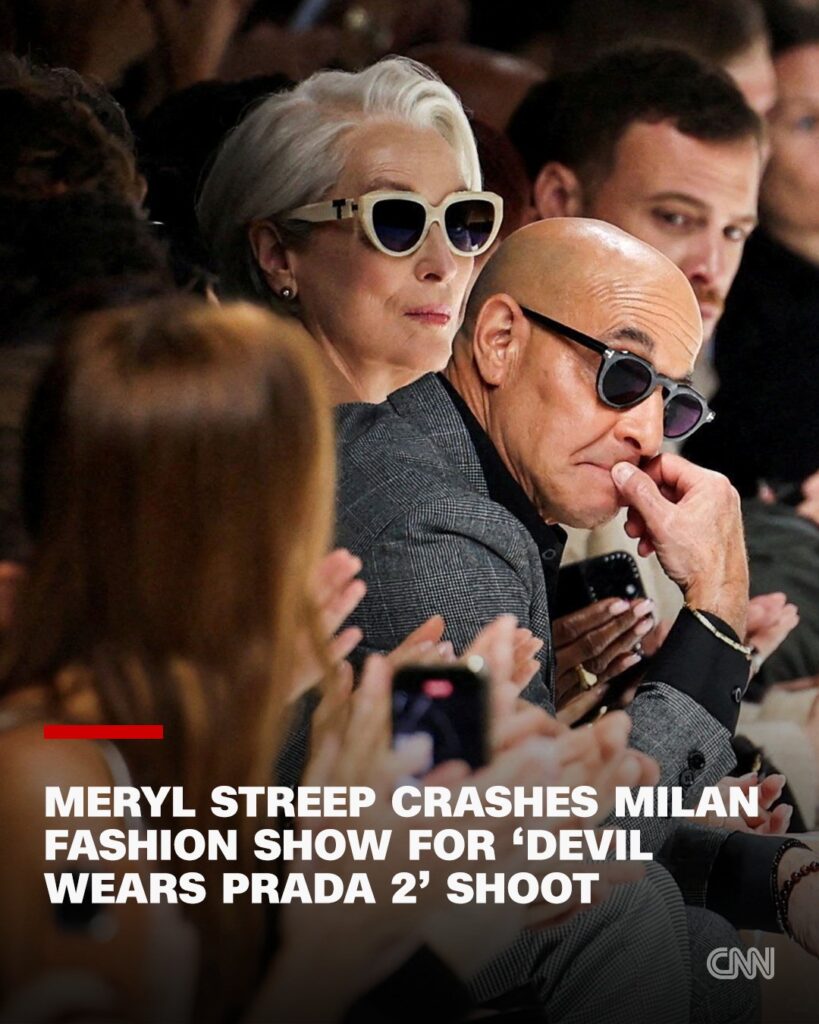 Meryl Streep a intrat în pielea Mirandei Priestly la Milano, pentru „Diavolul se îmbracă de la Prada 2”