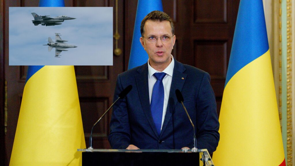 Ionuț Moșteanu (MApN): „Piloții români de F-16 au avut aprobarea să doboare drona Rusiei!“