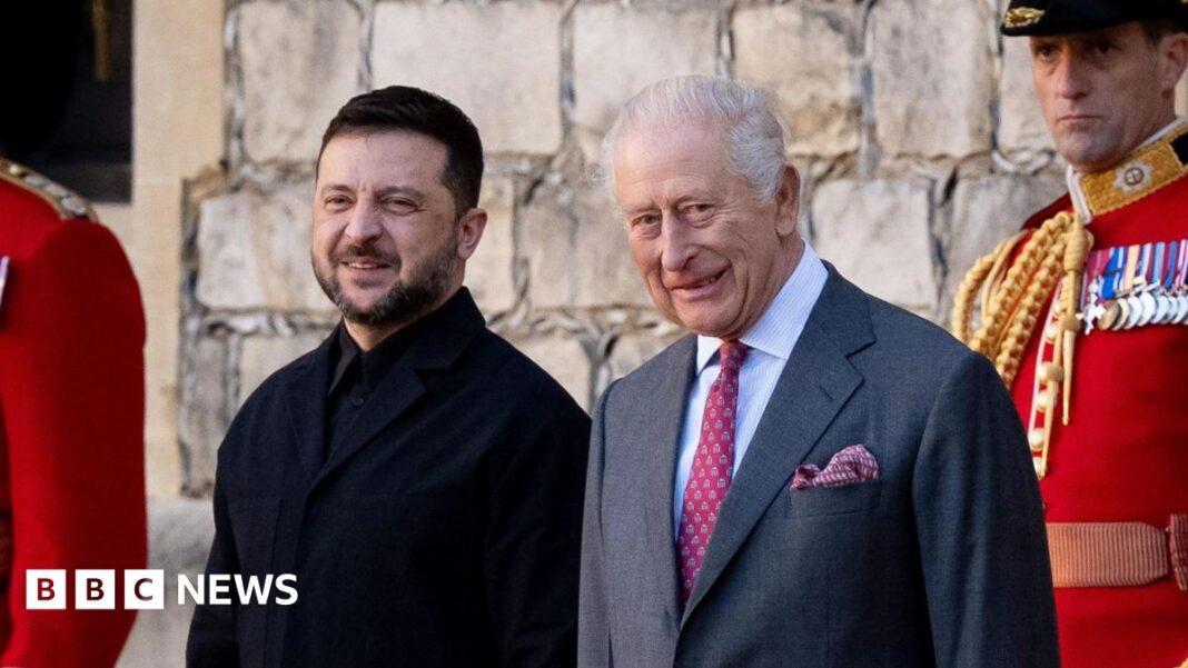 Zelenski s-a întâlnit cu Regele la Windsor înainte de discuțiile cu liderii europeni de la Londra