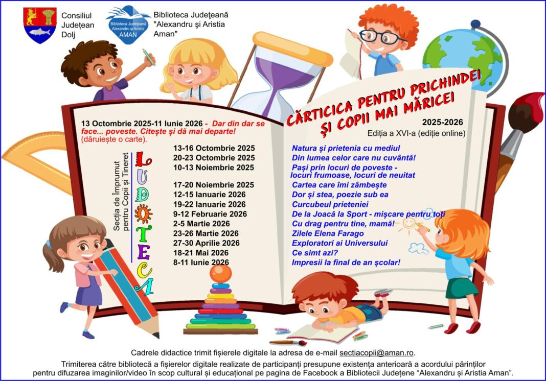 A XVI-ediție a proiectului „Cărticica pentru prichindei și copii mai măricei”