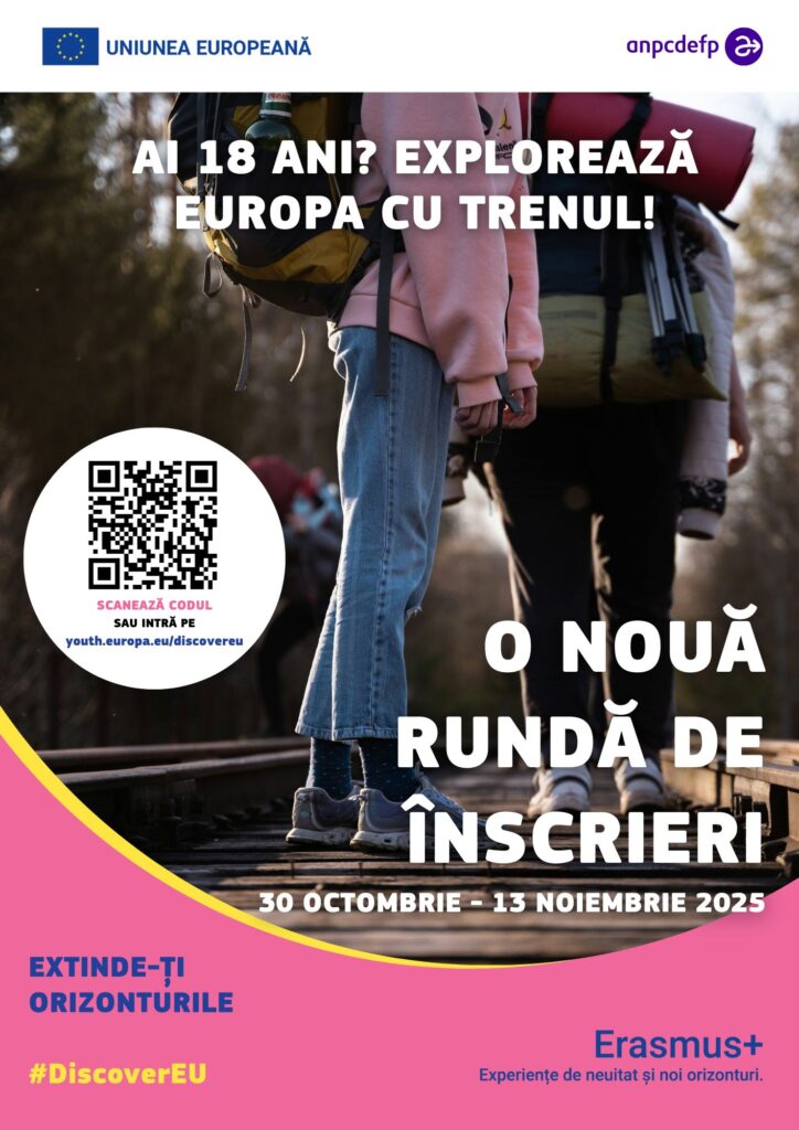 A doua rundă DiscoverEU din 2025. Peste 1.700 de tineri români pot călători gratuit prin Europa