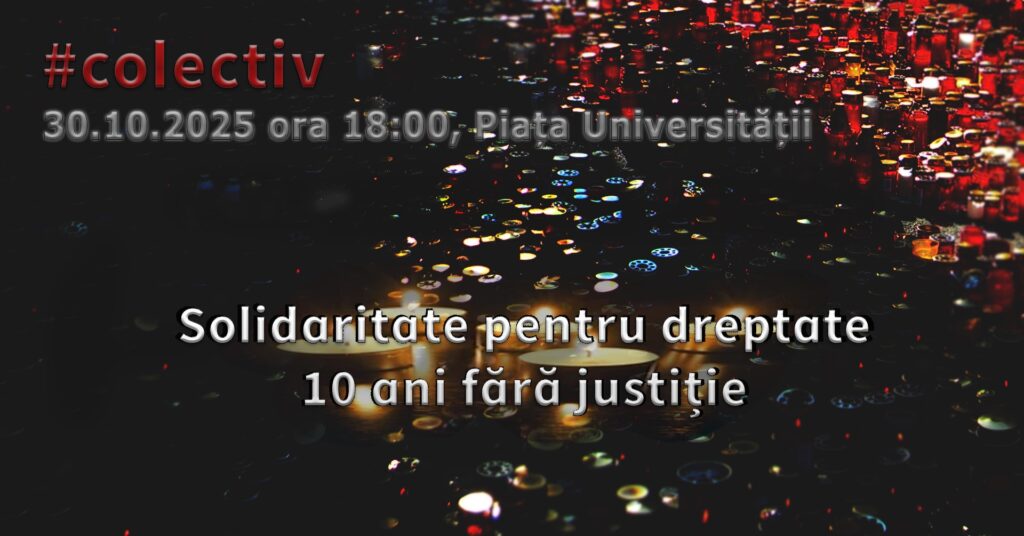 Marș în București, la zece ani de la incendiul din Clubul Colectiv: Oamenii cer dreptate