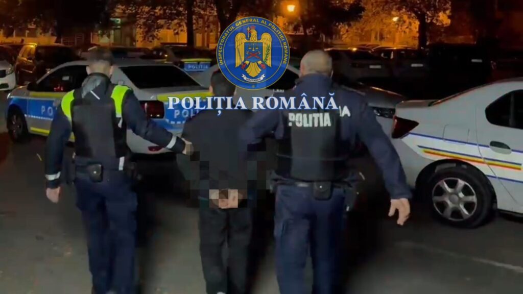 (VIDEO) Tânăr reținut pentru tâlhărie într-un magazin din Craiova