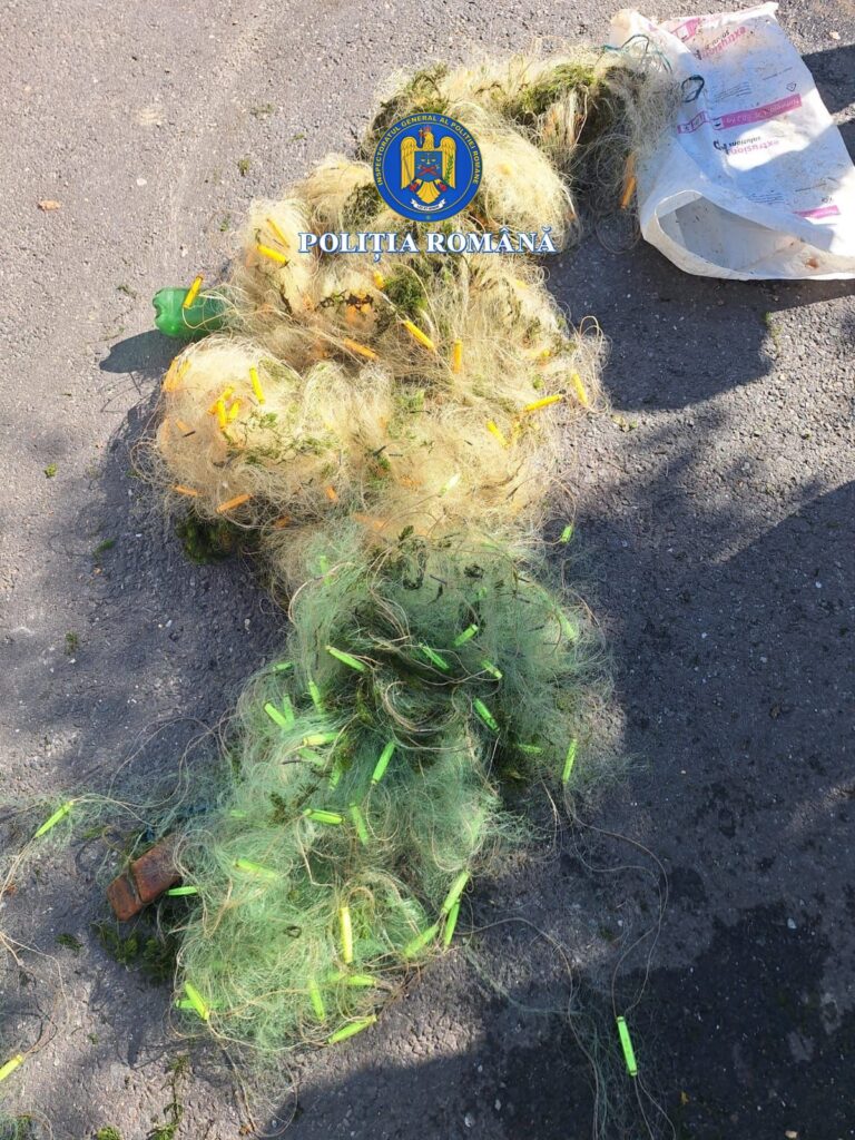 Acțiune a polițiștilor vâlceni pentru combaterea braconajului piscicol: peste 190 kg de pește confiscat
