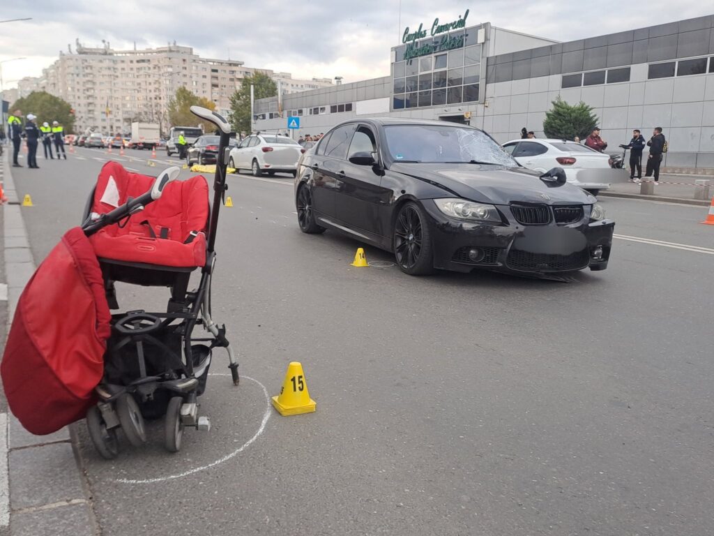 Șoferul care a accidentat mortal o femeie pe trecere de pietoni și a rănit grav un copil în cărucior a fost reținut
