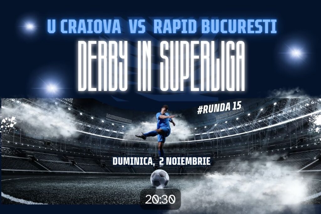 3 ponturi speciale pentru U Craiova – Rapid, meciul etapei în Superliga
