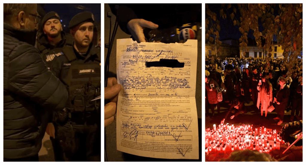 Organizatorul marșului în memoria victimelor Colectiv, amendat. Jandarmeria face verificări
