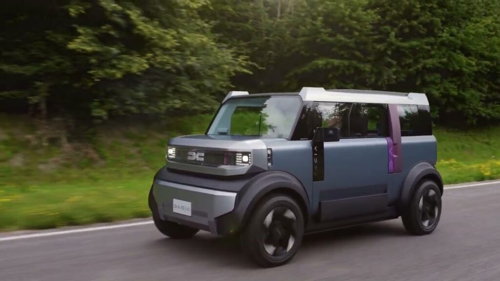 (VIDEO) Dacia a prezentat un prototip revoluționar de minimașină electrică numit „Hipster”