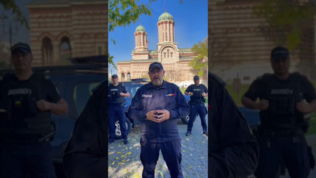 (VIDEO) Jandarmii doljeni asigură ordinea publică cu ocazia sărbătorii Sfântului Dumitru și Zilei Armatei Române