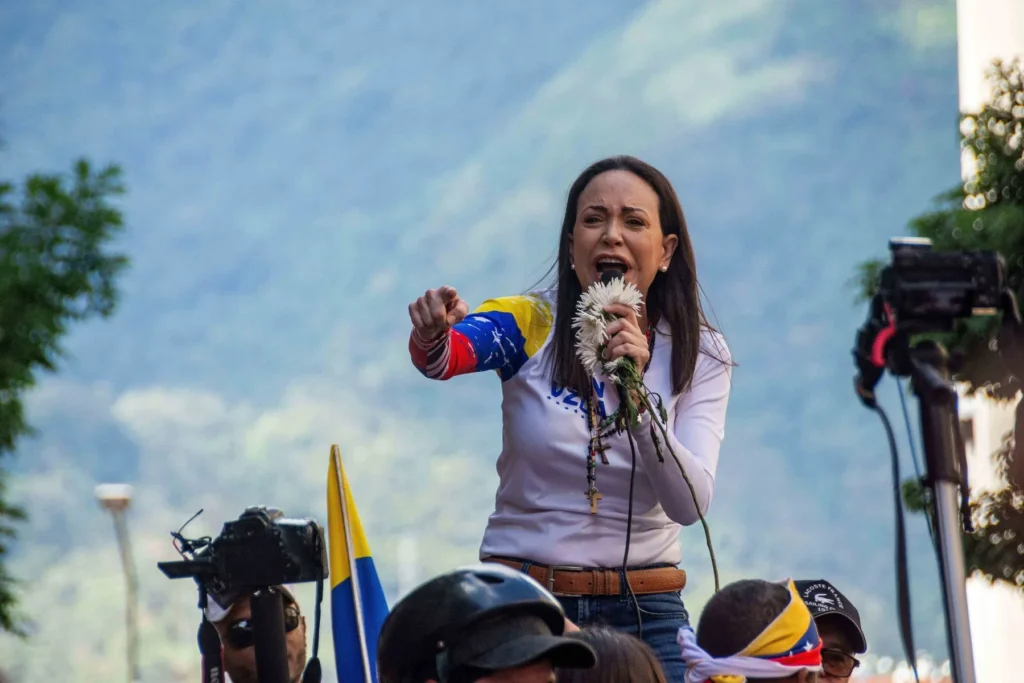 Laureata Premiului Nobel pentru Pace dedică premiul poporului Venezuelei şi preşedintelui Trump pentru sprijinul său decisiv