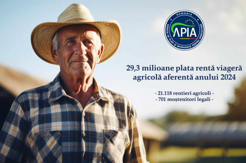 Peste 29,3 milioane lei autorizați la plată pentru renta viageră agricolă aferentă anului 2024