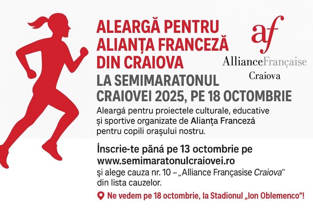 Trei mari fotbaliști ai Craiovei sustin o cauză umanitară a Alianței Franceze la Semimaratonul Craiovei