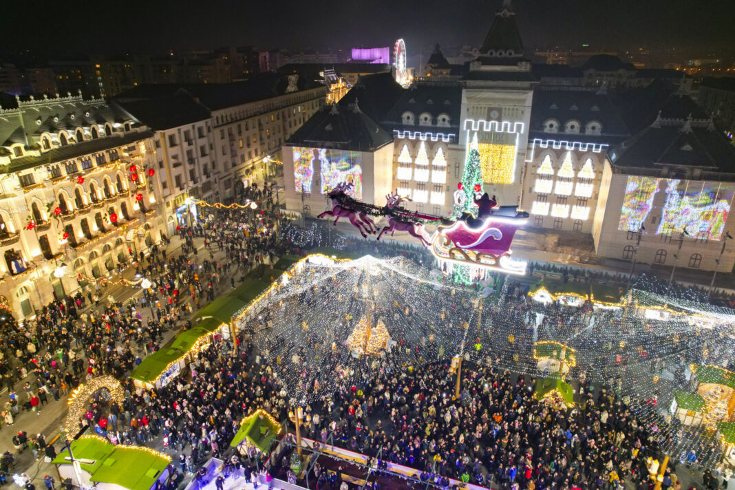 Efective de jandarmi mobilizate pentru siguranță la Târgul de Crăciun din Craiova