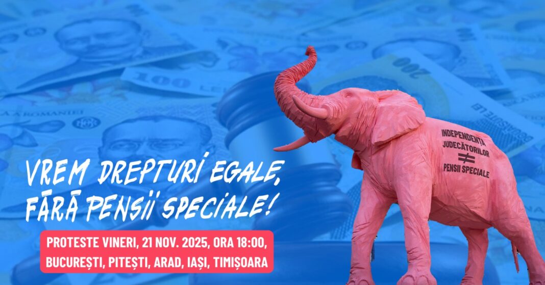 Românii ies în stradă: Protest „Vrem drepturi egale, fără pensii speciale!” în Piața Victoriei
