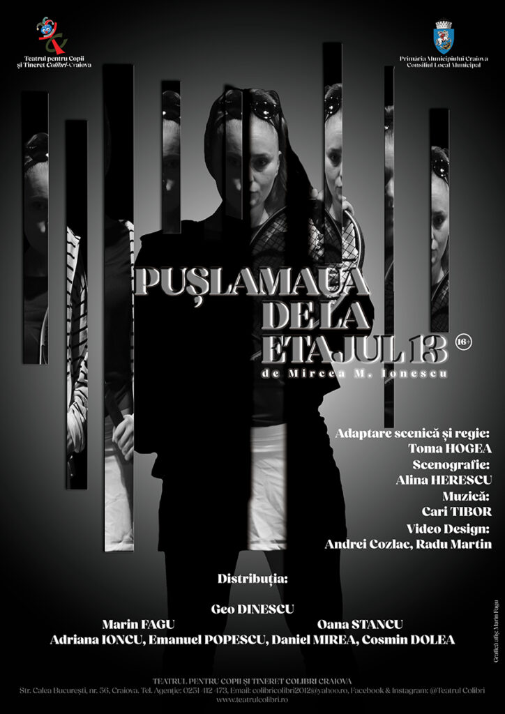 Teatrul Colibri Craiova, invitat cu „Pușlamaua de la etajul 13“ în festival la Târgu-Mureș