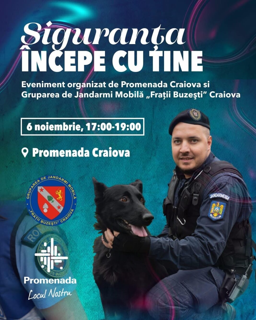 Eveniment interactiv la Promenada Craiova: „Siguranța începe cu tine!”
