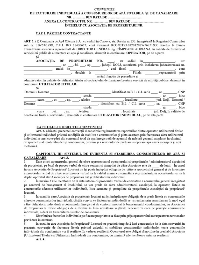 Pot sau nu pot încheia proprietarii contracte individuale cu furnizorii?