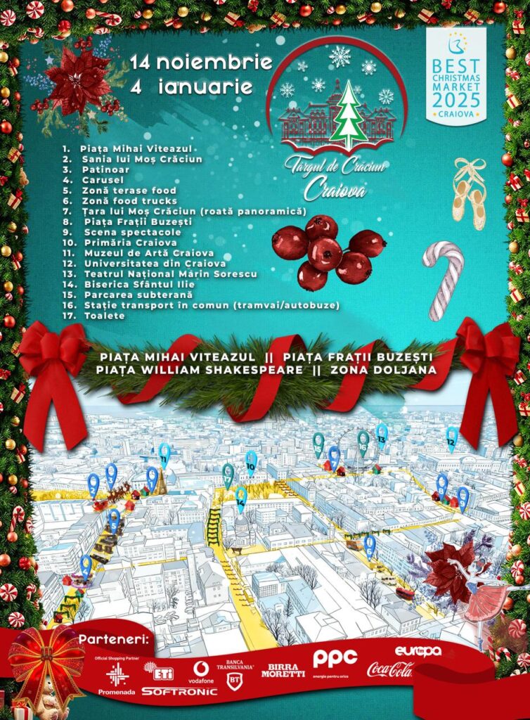 Craiova, din nou capitala luminii de Crăciun