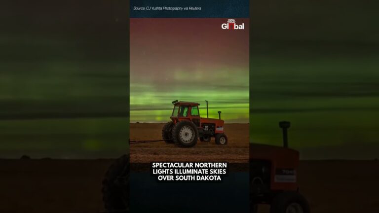 (VIDEO) Auroră Boreală spectaculoasă surprinsă deasupra Dakotei de Sud