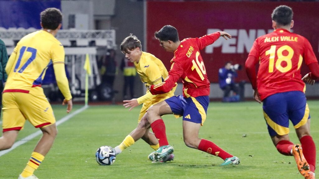 U21 / România, prea „mică“ în fața Spaniei în preliminariile EURO 2027