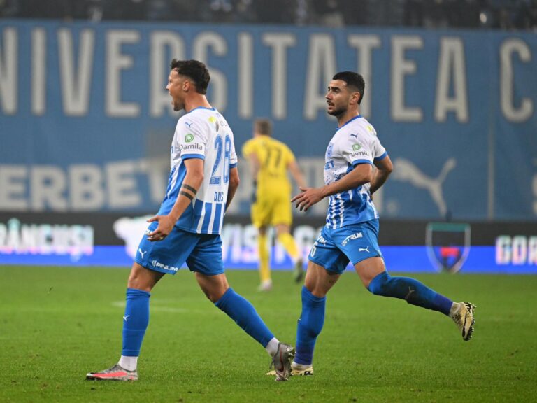 U Craiova – Rapid 2-2 / Alb-albaștrii au dominat, dar un singur punct au luat