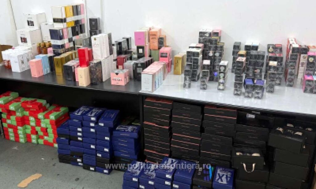 Polițiștii de frontieră din Giurgiu și Călărași au descoperit aproape 3.800 de produse contrafăcute