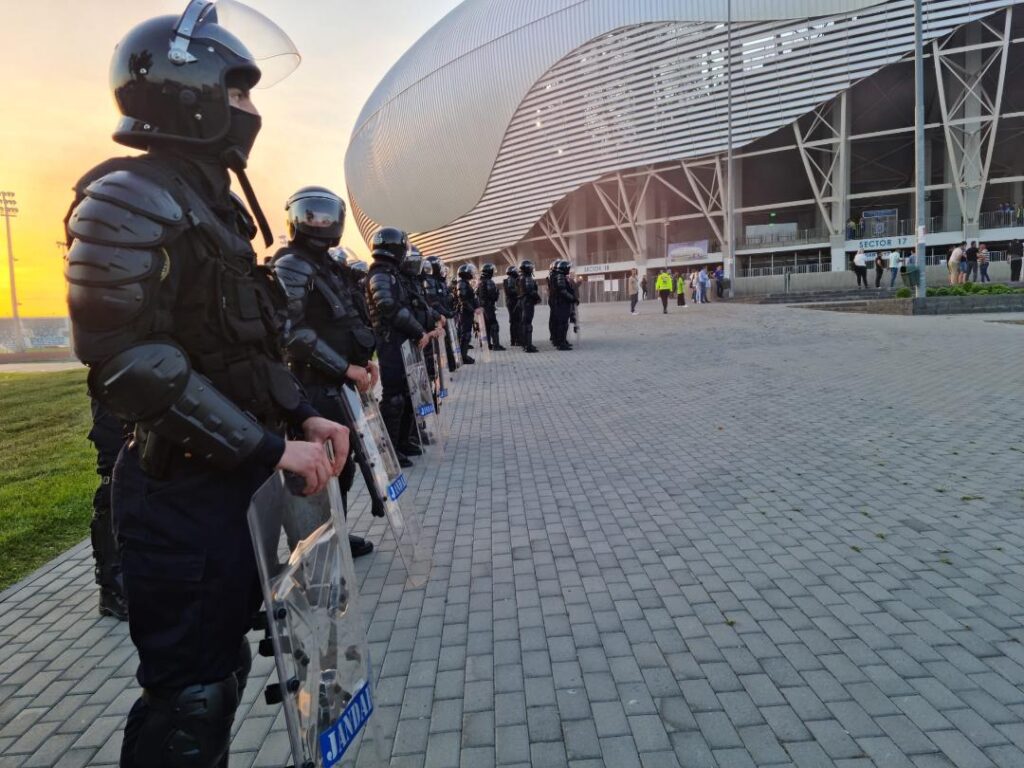 Măsuri de ordine publică la meciul Universitatea Craiova – Sparta Praga, pe Stadionul „Ion Oblemenco”