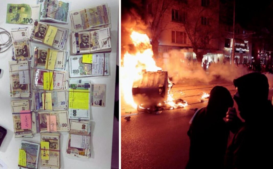 71 de persoane reținute după protestul de la Sofia