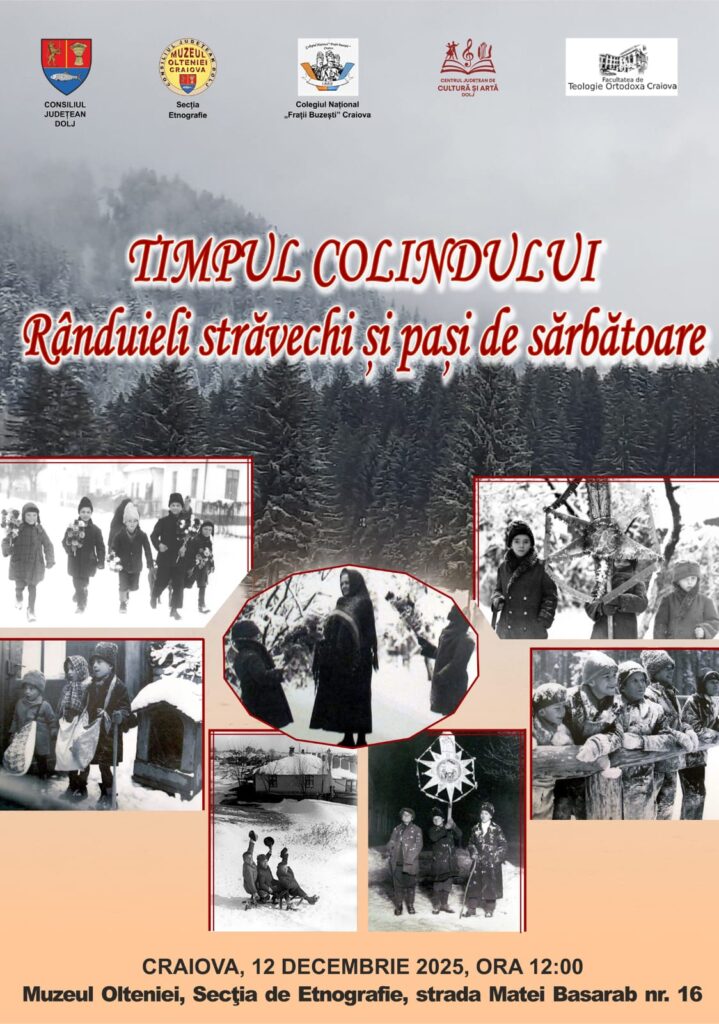 Atmosfera satului tradițional de sărbători, recreată la Casa Băniei din Craiova