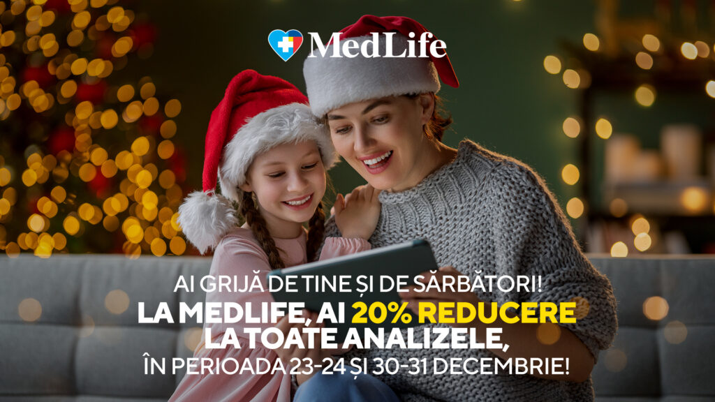 De Sărbători, MedLife acordă 20% reducere la toate analizele medicale