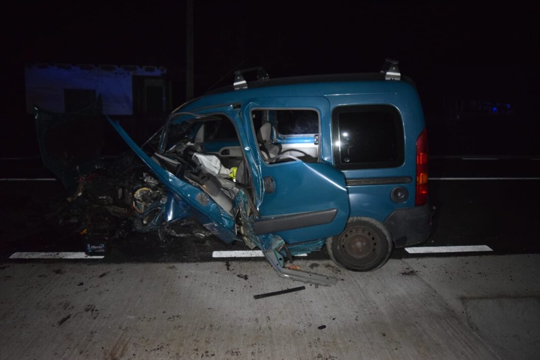 Accident produs în miez de noapte