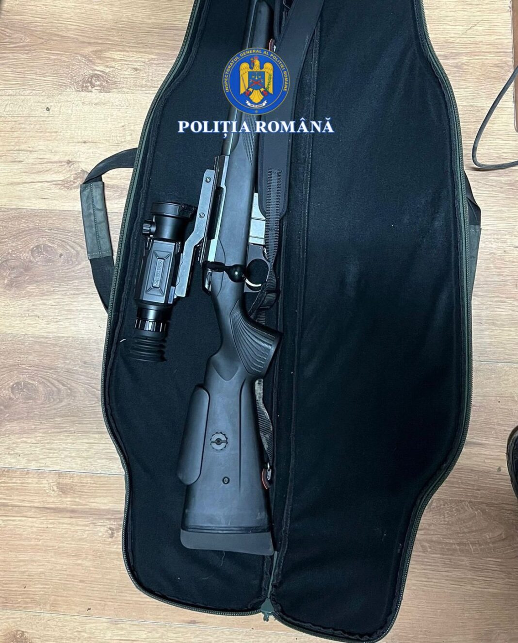 Polițiștii au ridicat arma letală, muniția și echipamentele folosite; a fost deschis dosar penal