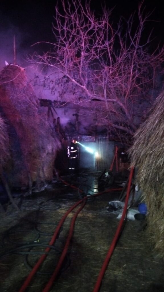 Vâlcea: Incendiu la o gospodărie din Câineni