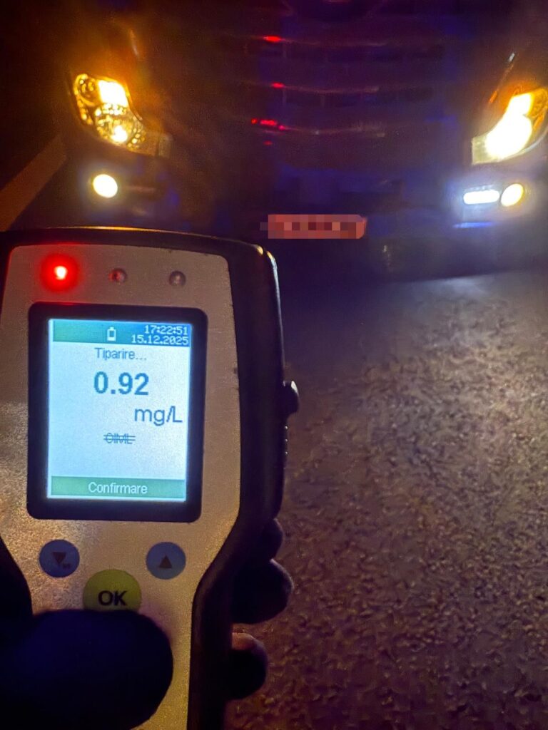 Șofer de TIR prins beat la volan pe DN7, în Vâlcea