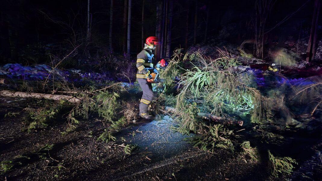 Intervenții ale pompierilor în mai multe localități din județ