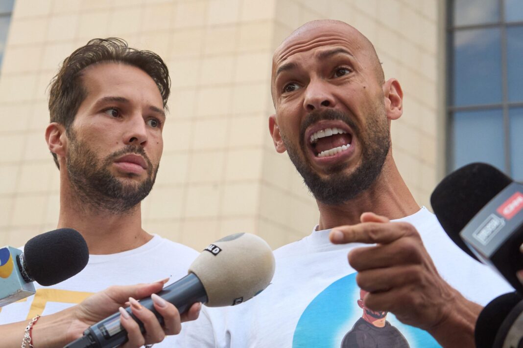 Marea Britanie: Un milion de lire sterline confiscate de la frații Tate, folosite pentru combaterea violenței împotriva femeilor