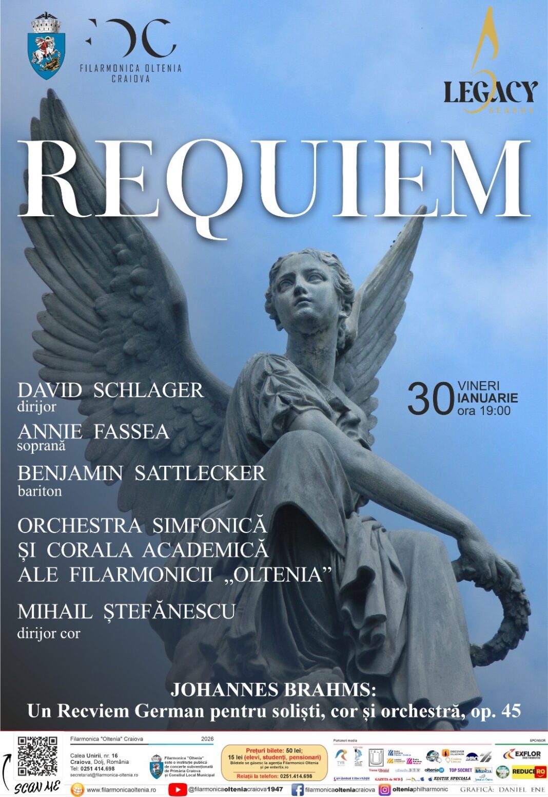 Un Requiem German de Johannes Brahms, prezentat în cadrul Legacy Season