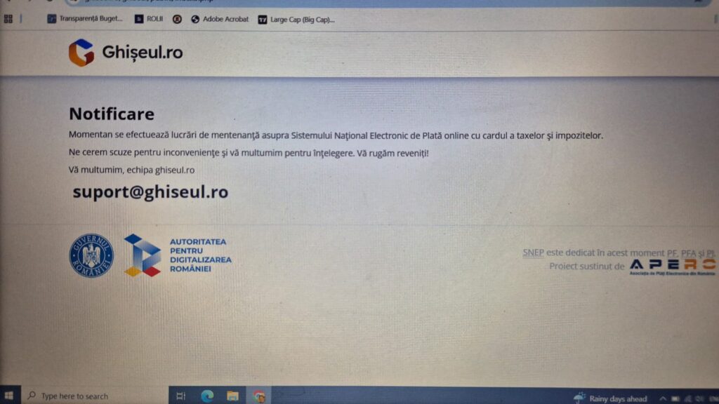 Ghiseul.ro nu funcționează pentru a doua zi la rând