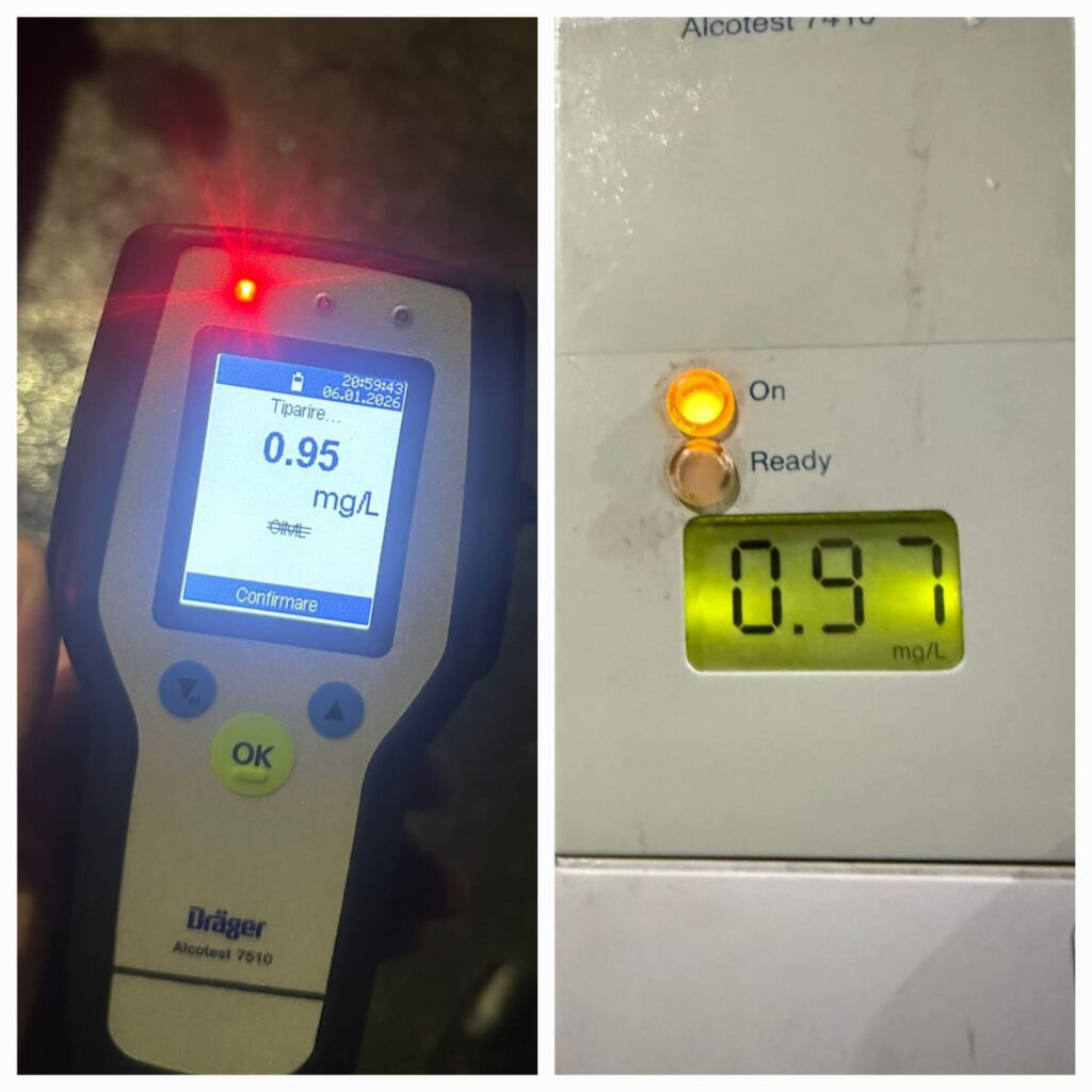 Dolj: Şoferi depistaţi la volan sub influenţa băuturilor alcoolice