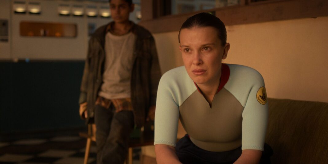 Linnea Berthelsen și Millie Bobby Brown în sezonul 5 din „Stranger Things”