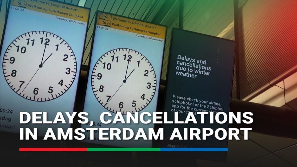 (VIDEO) Aeroportul din Amsterdam a anulat cel puţin 800 de zboruri din cauza ninsorilor