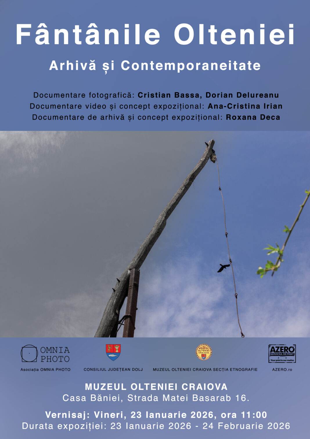 Selecție de fotografii de patrimoniu și imagini contemporane care documentează fântânile comunitare din Oltenia