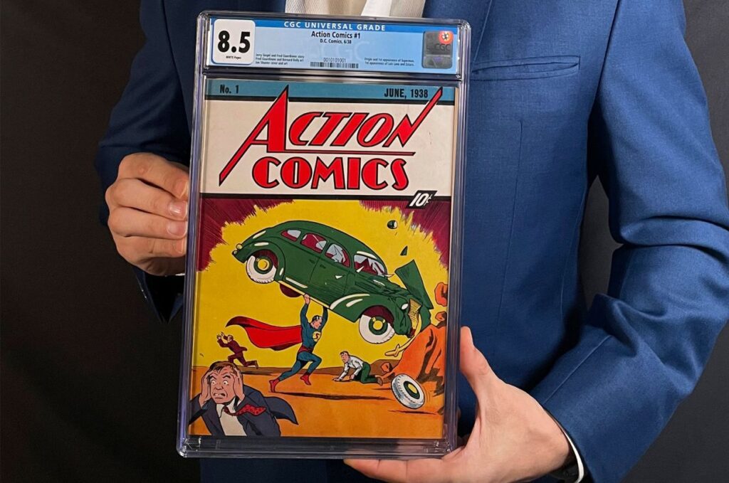O revistă de benzi desenate cu Superman din 1938, vândută cu 15 milioane de dolari