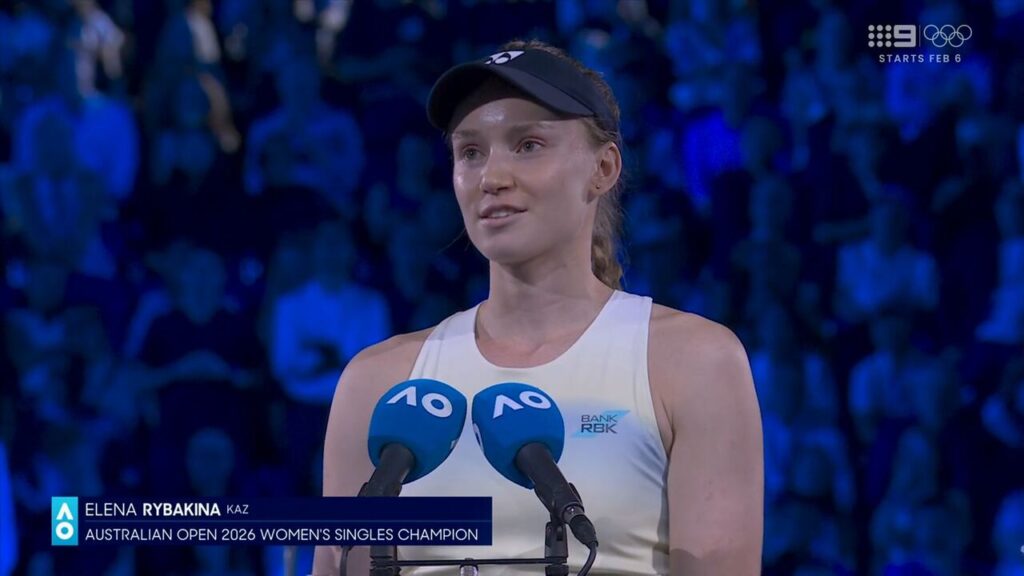 Elena Rybakina, discurs emoționant după cucerirea trofeului Australian Open