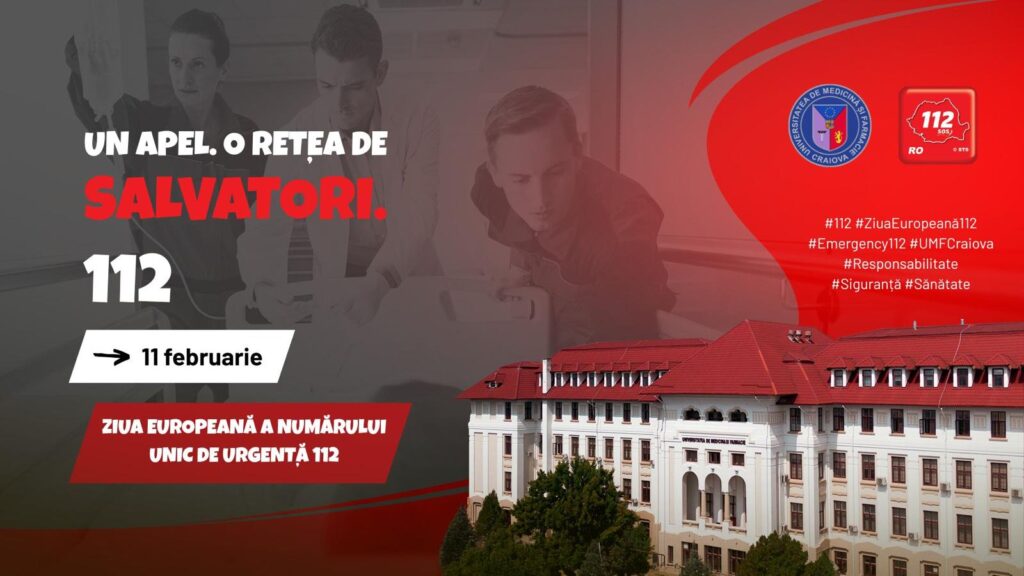 UMF Craiova promovează apelarea responsabilă la 112