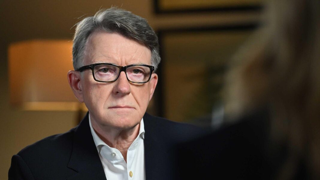 Lordul Peter Mandelson anchetat penal de Poliția Metropolitană