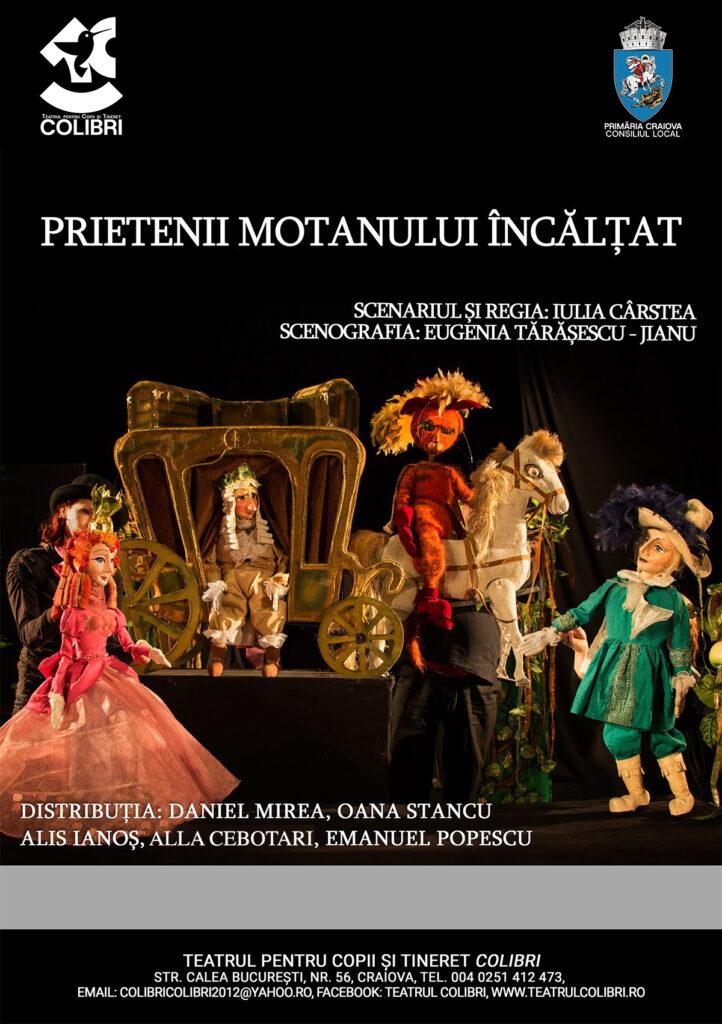 „Prințul Broască” și „Prietenii Motanului Încălțat” vin la Teatrul Colibri!