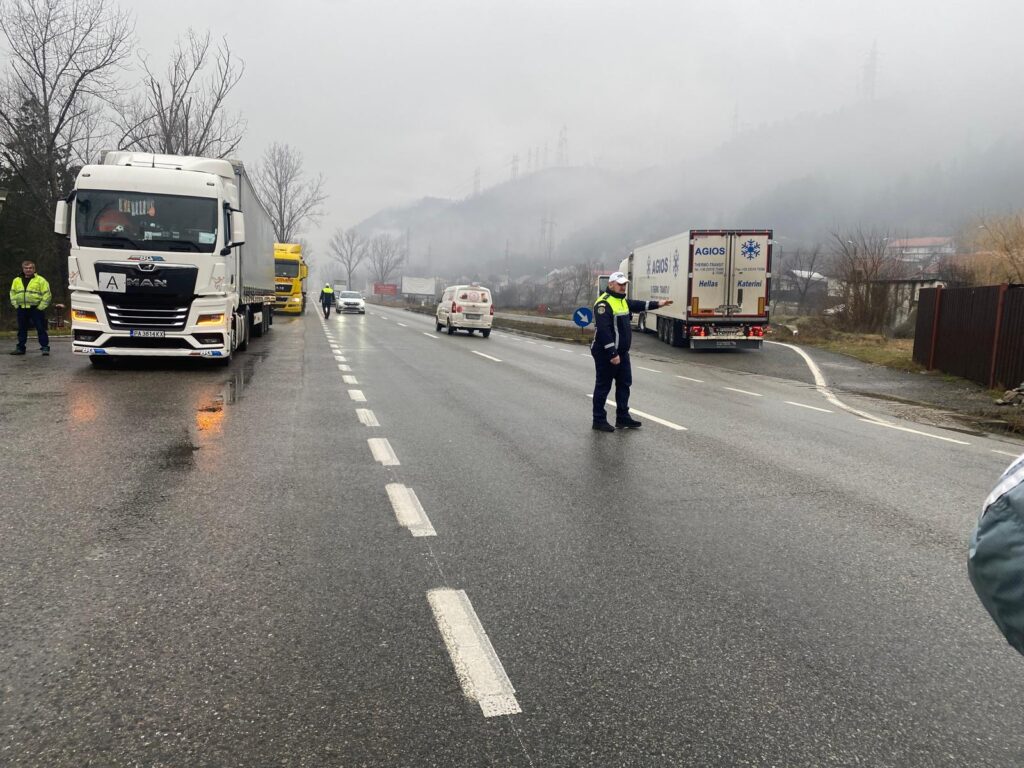 Polițiștii mehedințeni în acțiune în cadrul operațiunii europene “Truck & Bus”