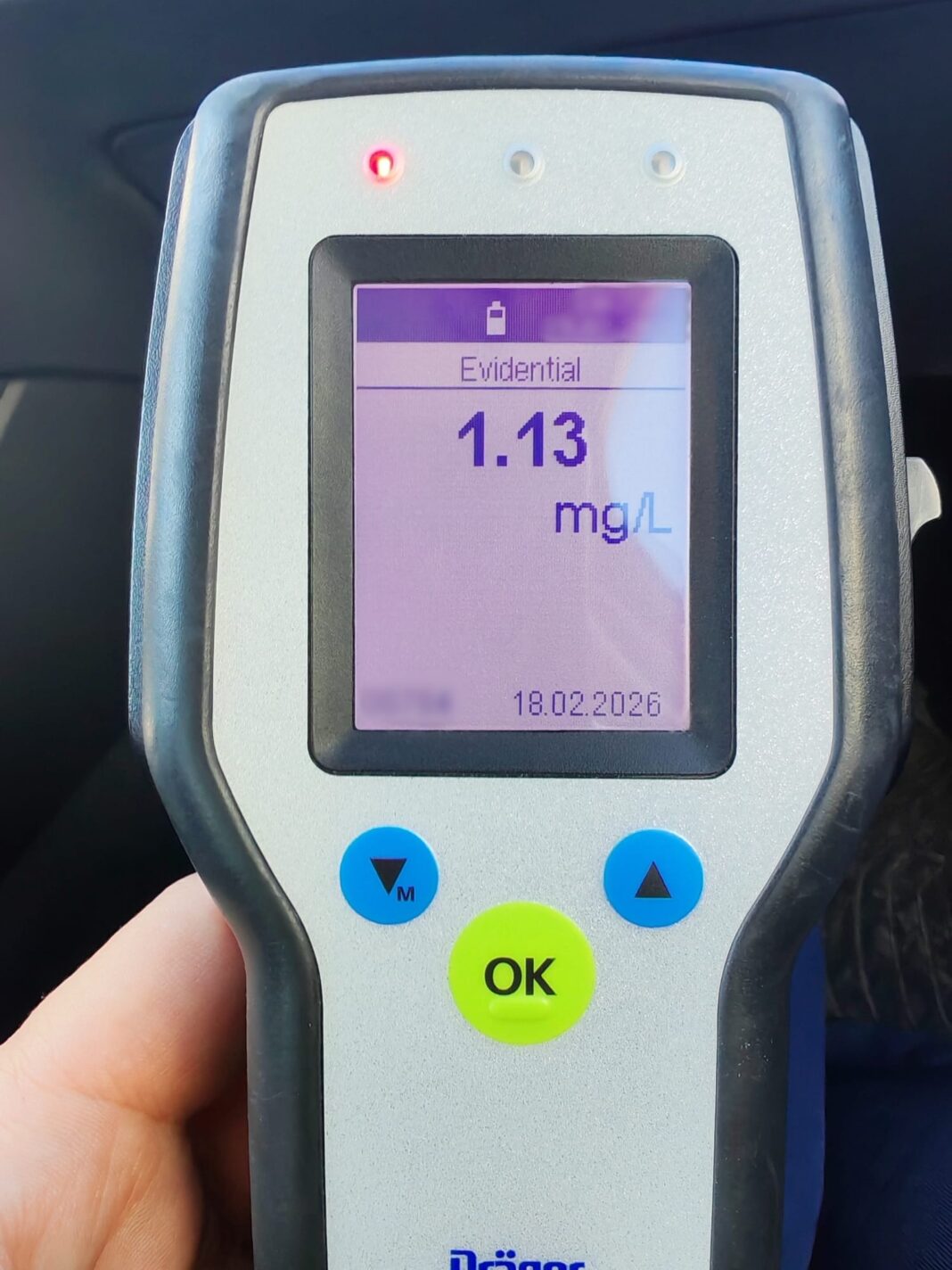 Alcoolemie de 1,13 mg/l după coliziunea cu un autoturism staționat