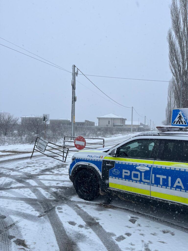 Restricții de circulație în Slatina din cauza vremii nefavorabile